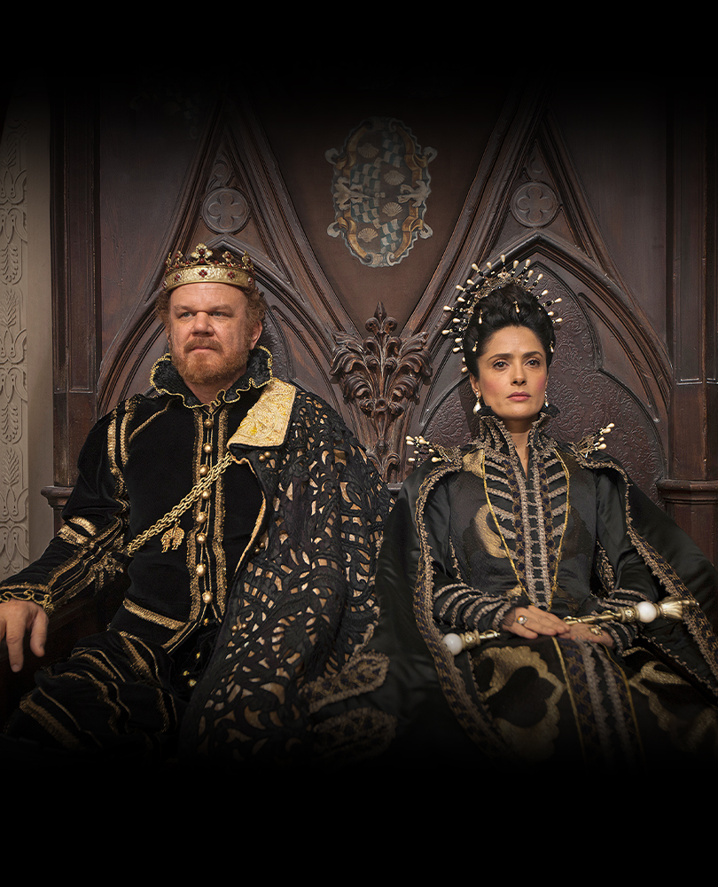 Tale of Tales, Salma Hayek and John C. Reilly are Queen and King in this gory, gorgeous grown-up fairytale full of princes & princesses, sorcerers & fairies, and fearsome monsters & ogres., TV-MA, Drama, 2016, 2 hours 14 minutes