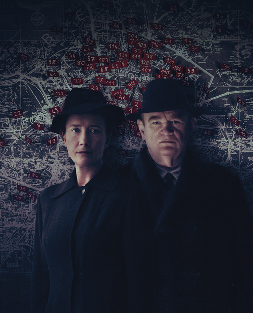 Alone in Berlin, In this WWII thriller, Emma Thompson and Brendan Gleeson are courageous parents driven to an extraordinary act of resistance against the Nazi regime. Based on true events., TV-MA, Drama, 2017, 1 hour 44 minutes