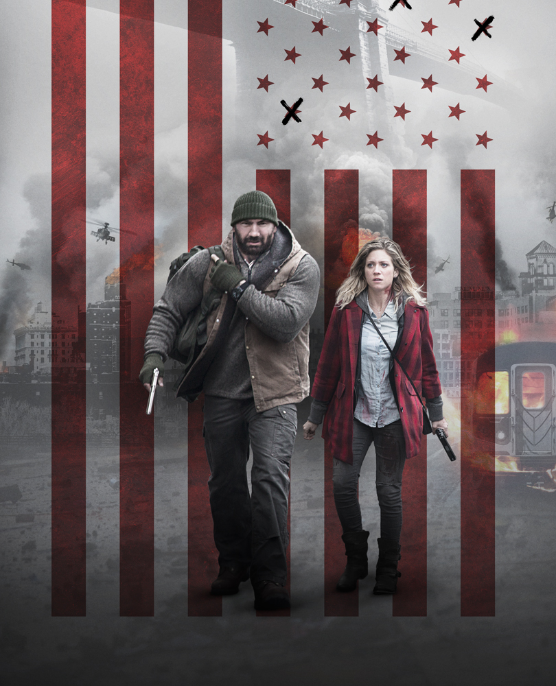 Bushwick, Stupe (Dave Bautista, Dune) and Lucy (Brittany Snow, Pitch Perfect) must navigate through a hail of gunfire and lethal explosions in their Brooklyn neighborhood as Texas attempts to secede from the US in a new civil war., TV-MA, Action & Adventure, 2017, 1 hour 33 minutes