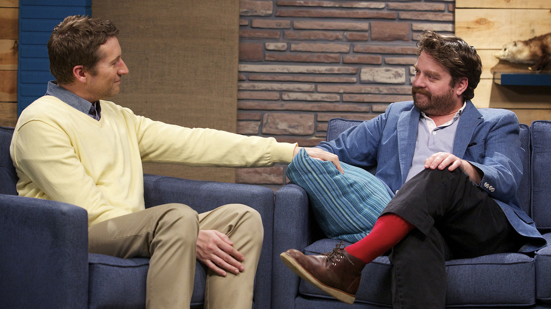 Zach Galifianakis Wears a Blue Jacket & Red Socks, Zack Galifianakis and Scott Aukerman, TV-14, Season 1, Episode 1