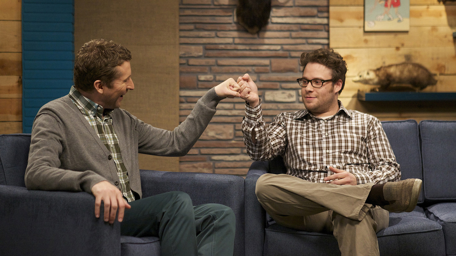 Seth Rogen Wears a Plaid Shirt & Brown Pants, Seth Rogan and Scott Aukerman Comedy, TV-14, Season 1, Episode 5