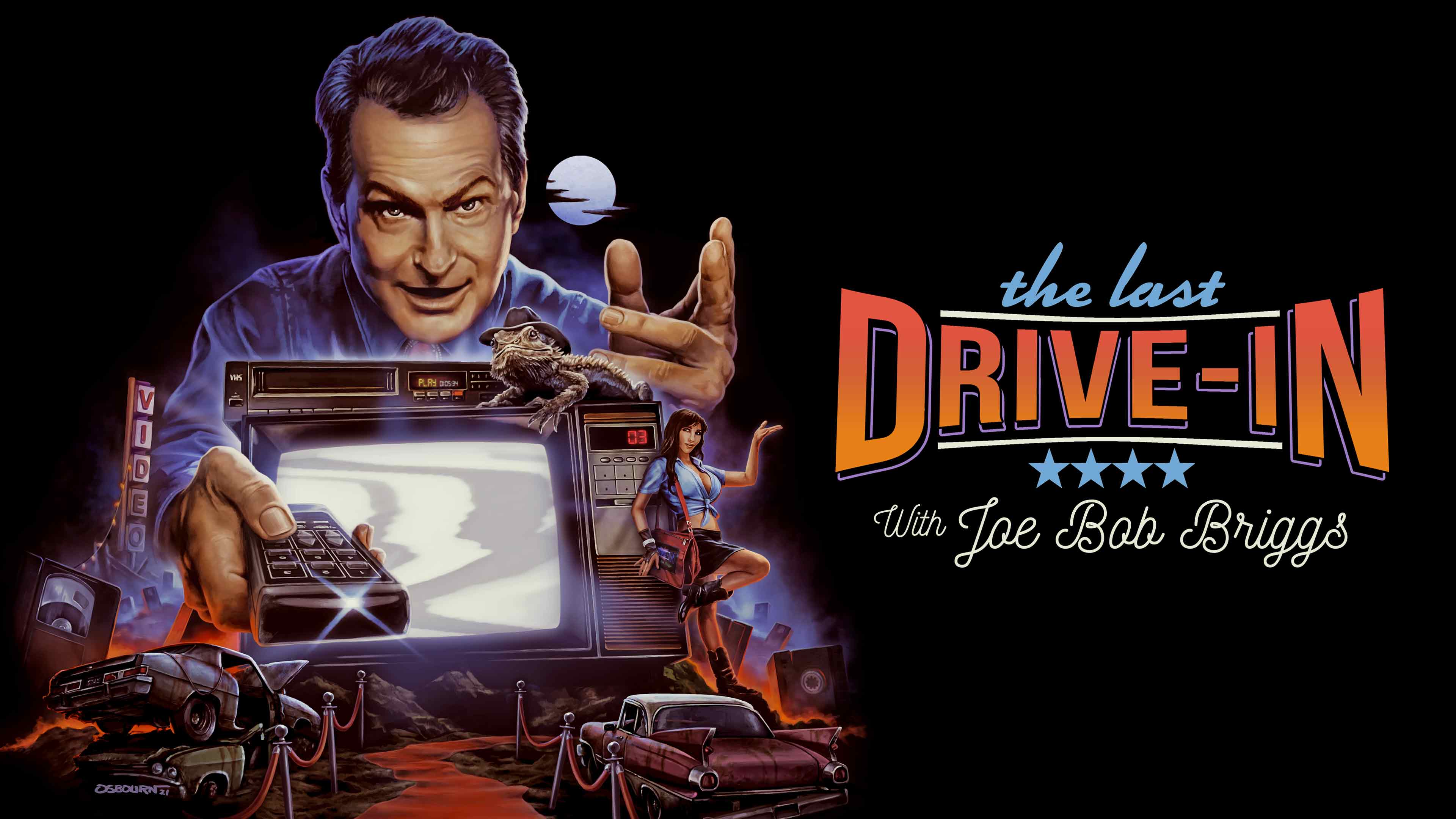 The Last Drive-In with Joe Bob Briggs Trailer, Proving once again that "the drive-in will never die," iconic horror host and exploitation movie aficionado Joe Bob Briggs is back with an all-new Shudder Original series, hosting weekly Friday night double features streaming live exclusively on Shudder