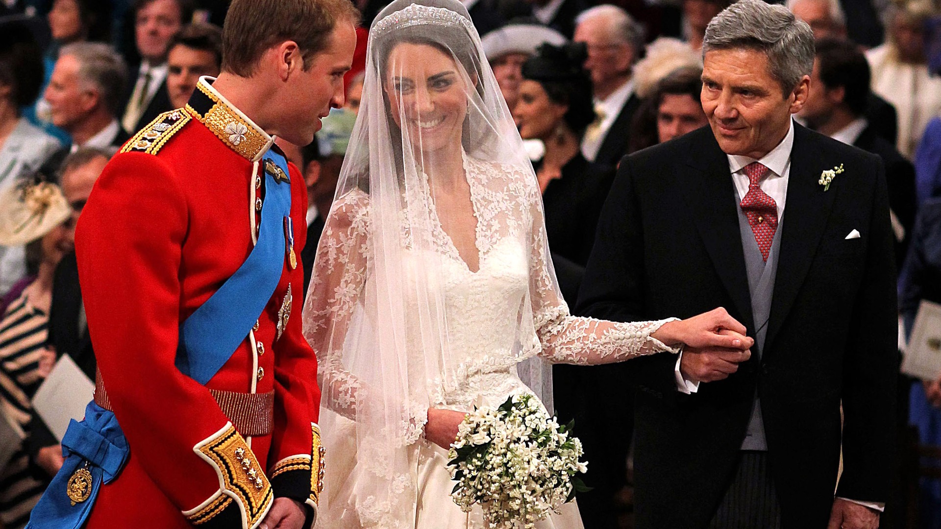 The Duke and Duchess of Cambridge on their wedding day