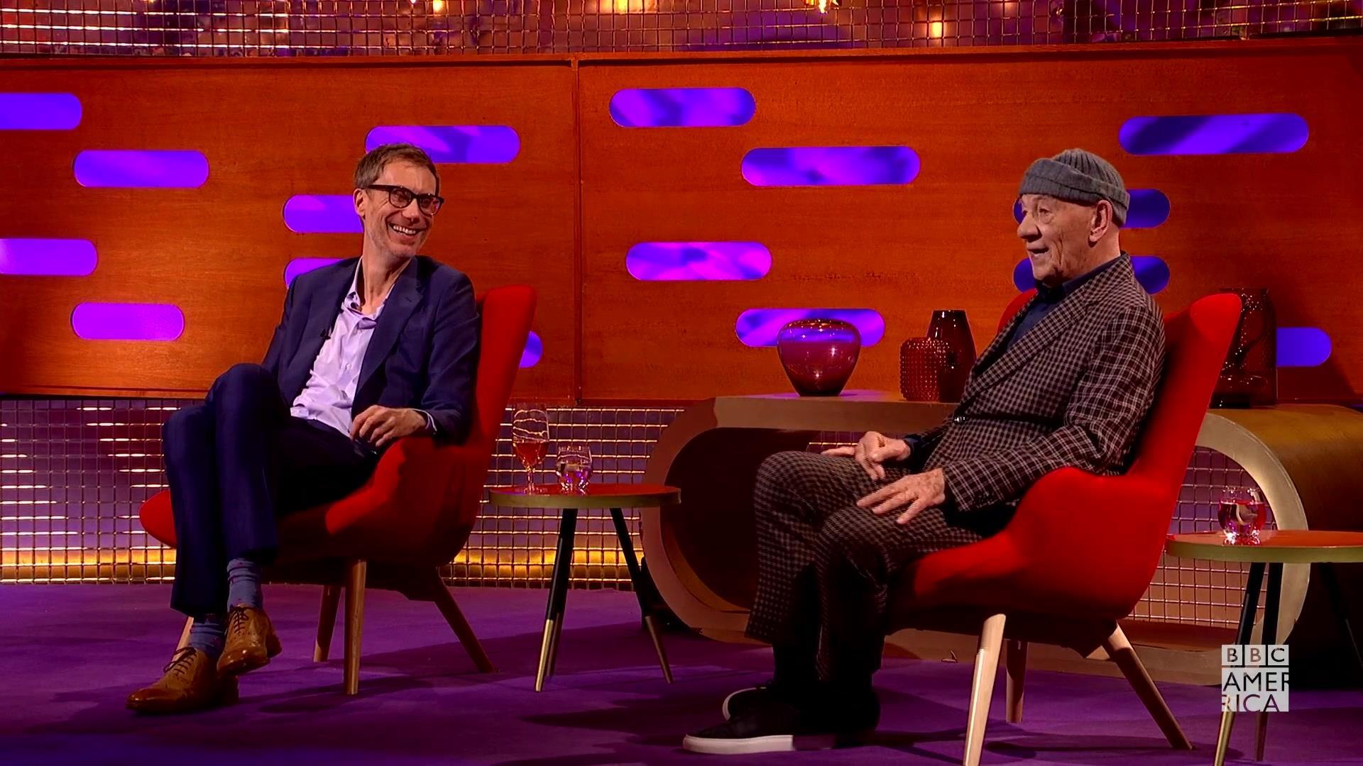 Watch Sir Ian McKellen and Stephen Merchant Love Working Together | The Graham Norton Show Video Extras