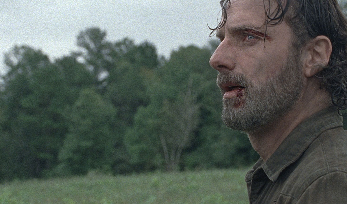Negan Urges Rick to Back Down in a Tense Scene From The Walking Dead Episode 10