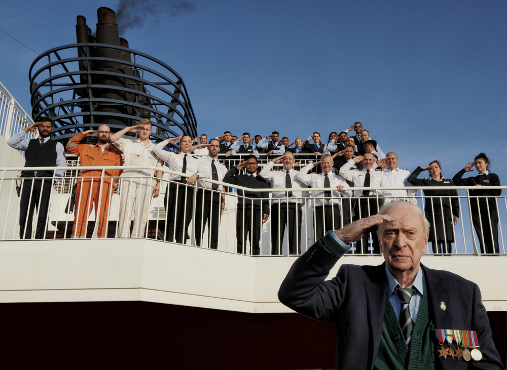 First Look Michael Caine Rides the Waves in 'The Great Escaper